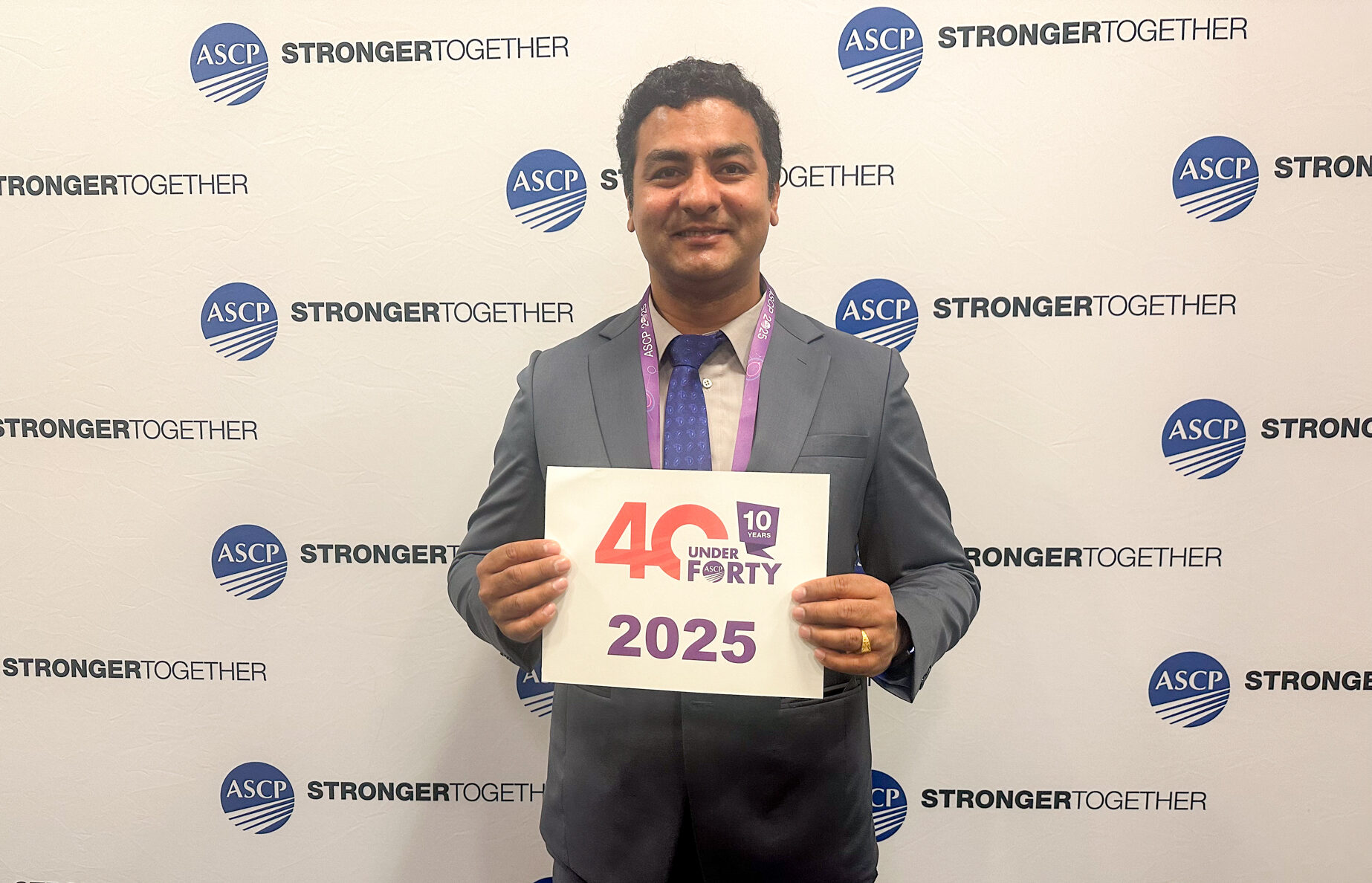 Santosh Kadel Voted Top Five ASCP 40 Under 40 Honoree