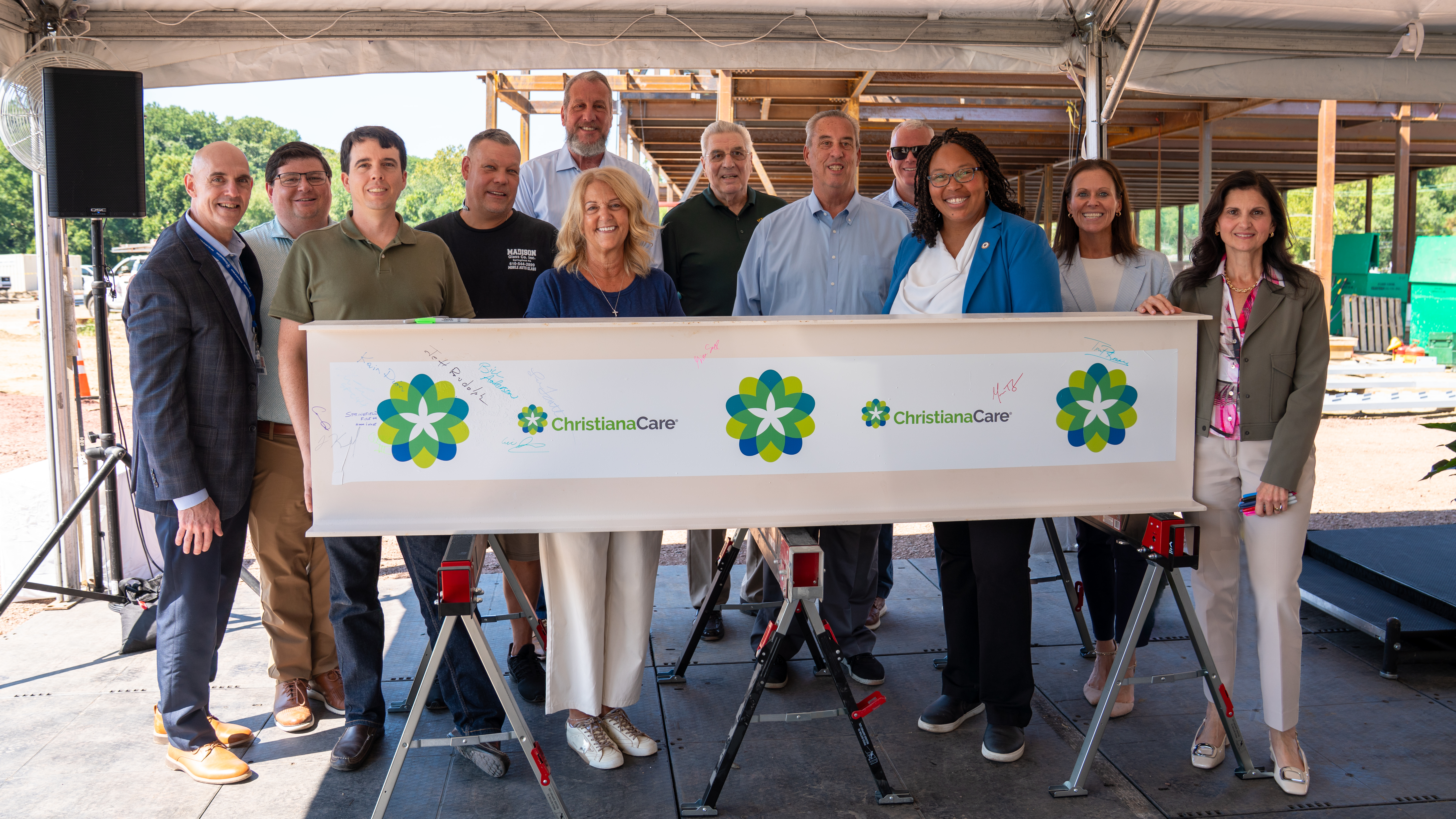 Beam-Signing Ceremony Celebrates Construction Milestone for ChristianaCare Hospital, Springfield, PA