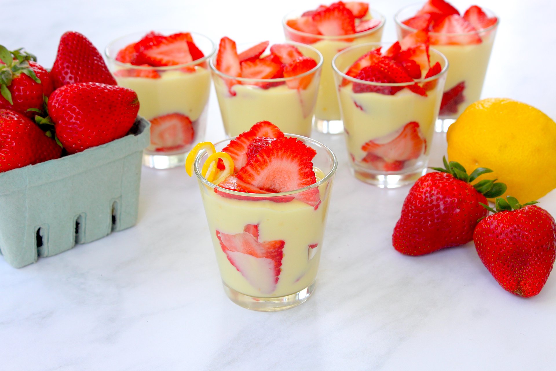 Luscious Lemon-Strawberry Parfaits